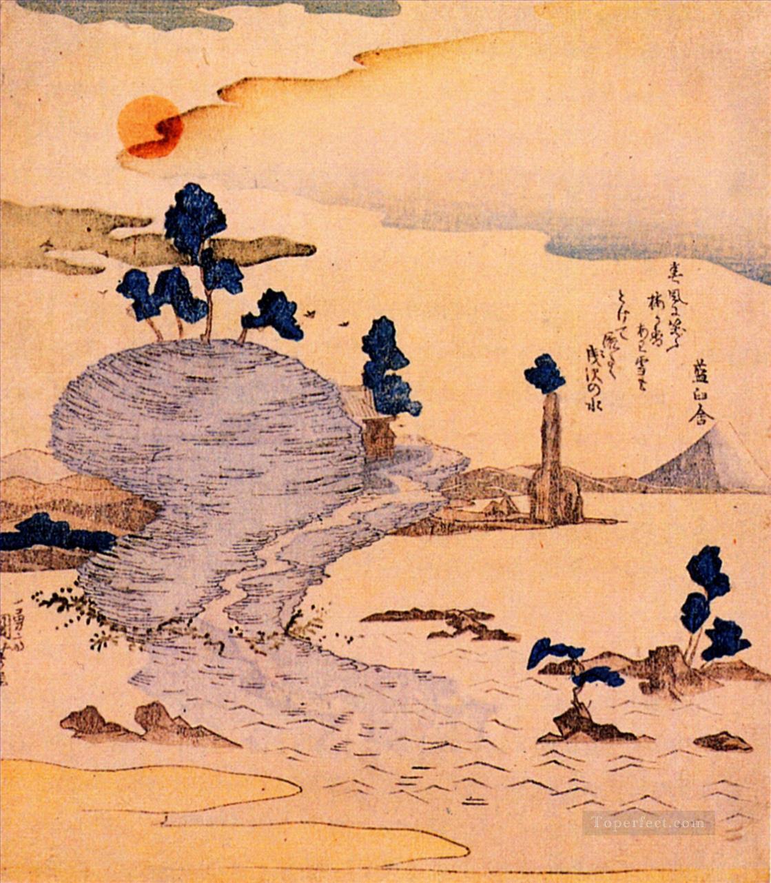 island enoshima the fuji can be seen far away Utagawa Kuniyoshi Ukiyo e Oil Paintings